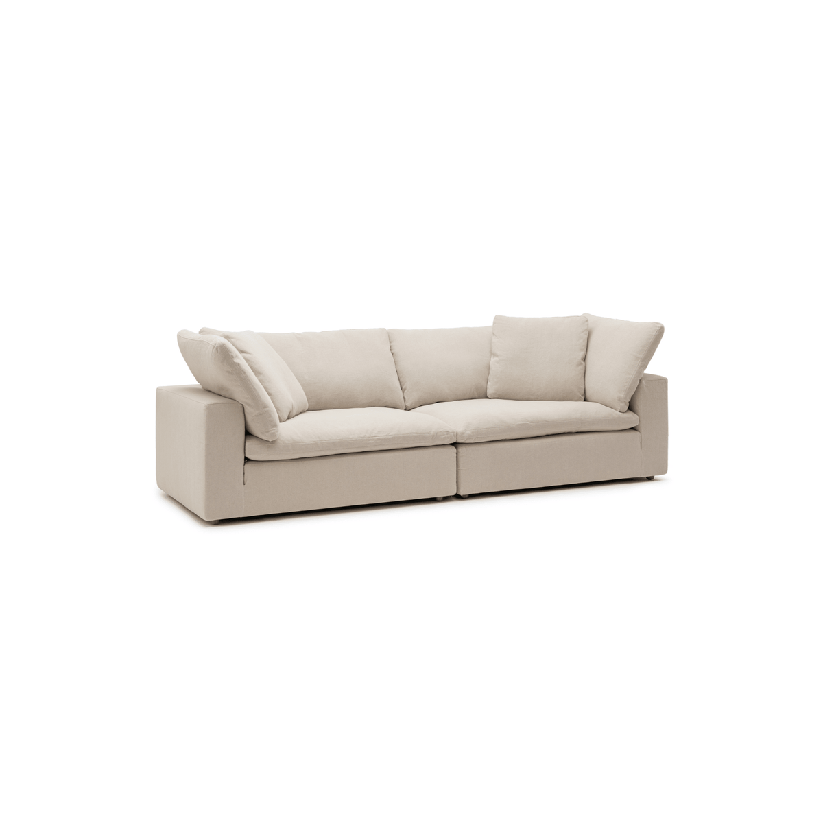 Feather Cloud Small Sofa - Natural - Modular Sofas Loom Collection Loom Collection Dubai