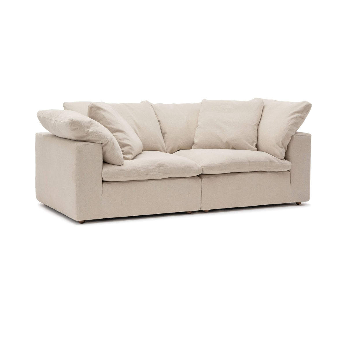Feather Cloud Small Sofa - Natural - Modular Sofas Loom Collection Loom Collection Dubai