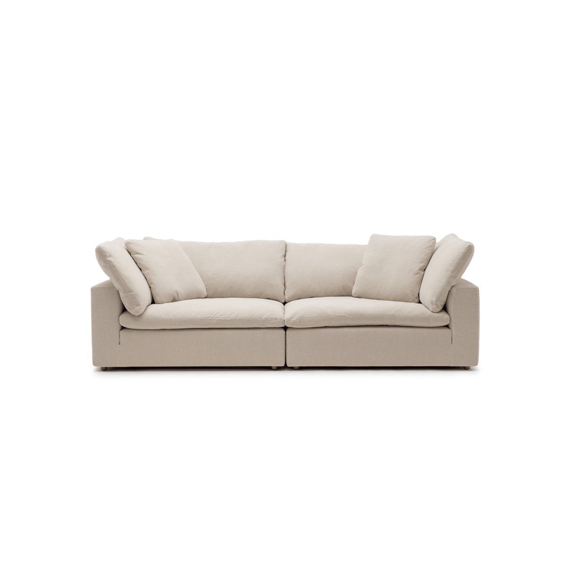 Feather Cloud Small Sofa - Natural - Modular Sofas Loom Collection Loom Collection Dubai
