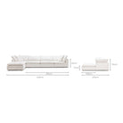 Feather Cloud Sofa - Off White - Modular Sofas Loom Collection Loom Collection Dubai