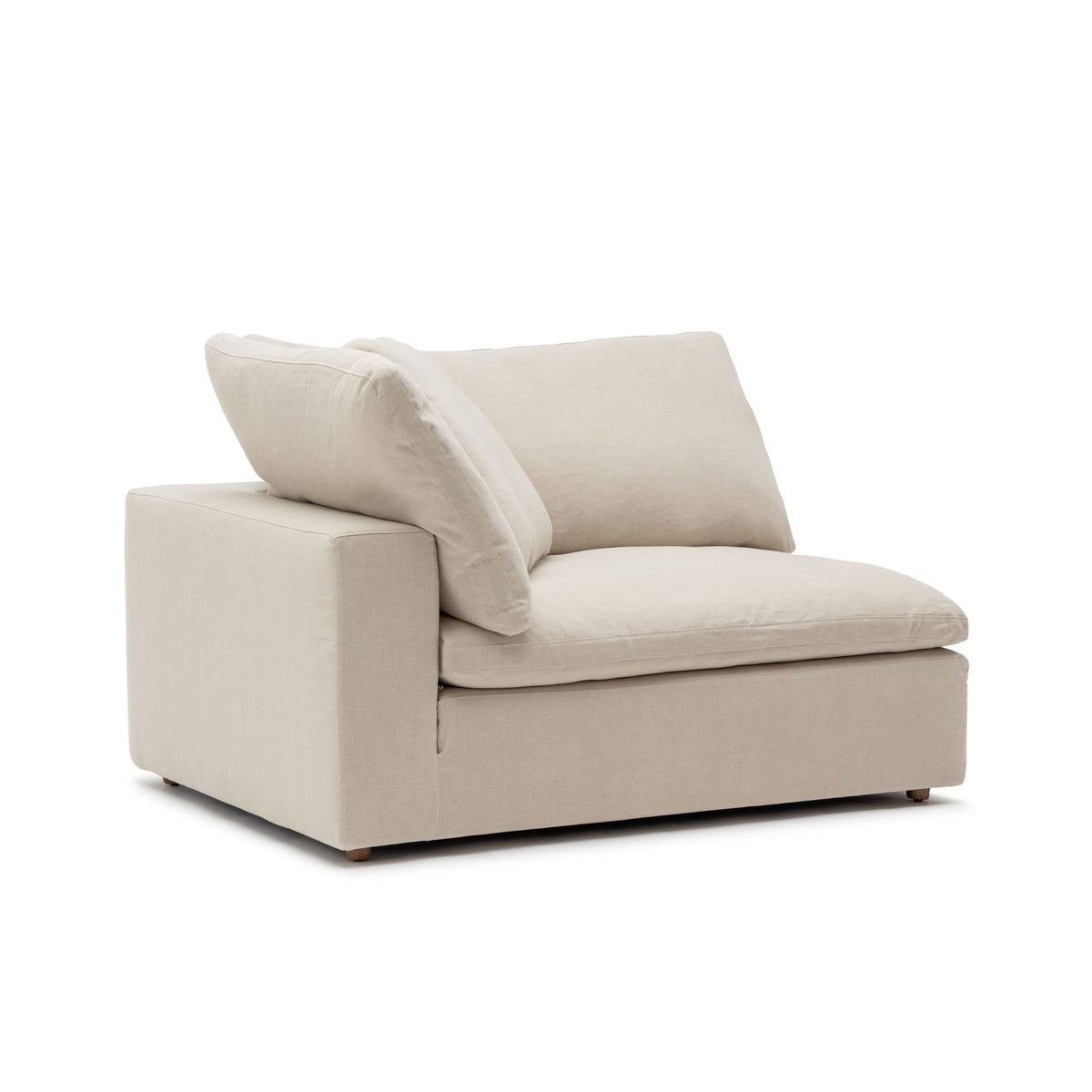 Feather Cloud XL Left Arm - Natural - Modular Sofas Loom Collection Loom Collection Dubai