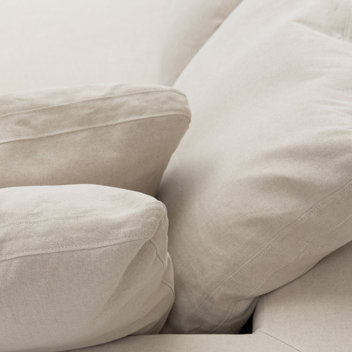 Feather Cloud XL Left Arm - Natural - Modular Sofas Loom Collection Loom Collection Dubai