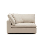Feather Cloud XL Left Arm - Natural - Modular Sofas Loom Collection Loom Collection Dubai