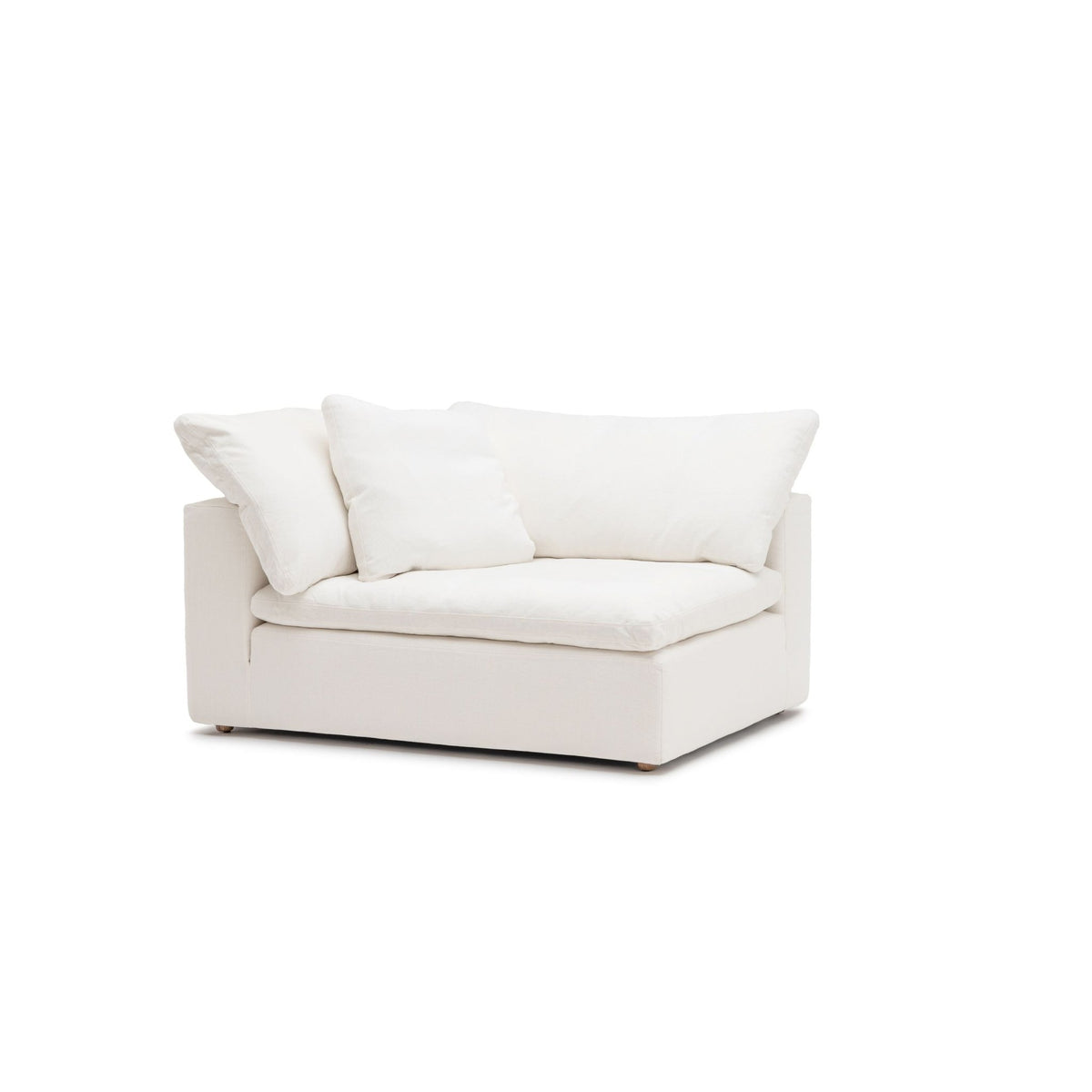 Feather Cloud XL Left Arm - Off White - Modular Sofas Loom Collection Loom Collection Dubai