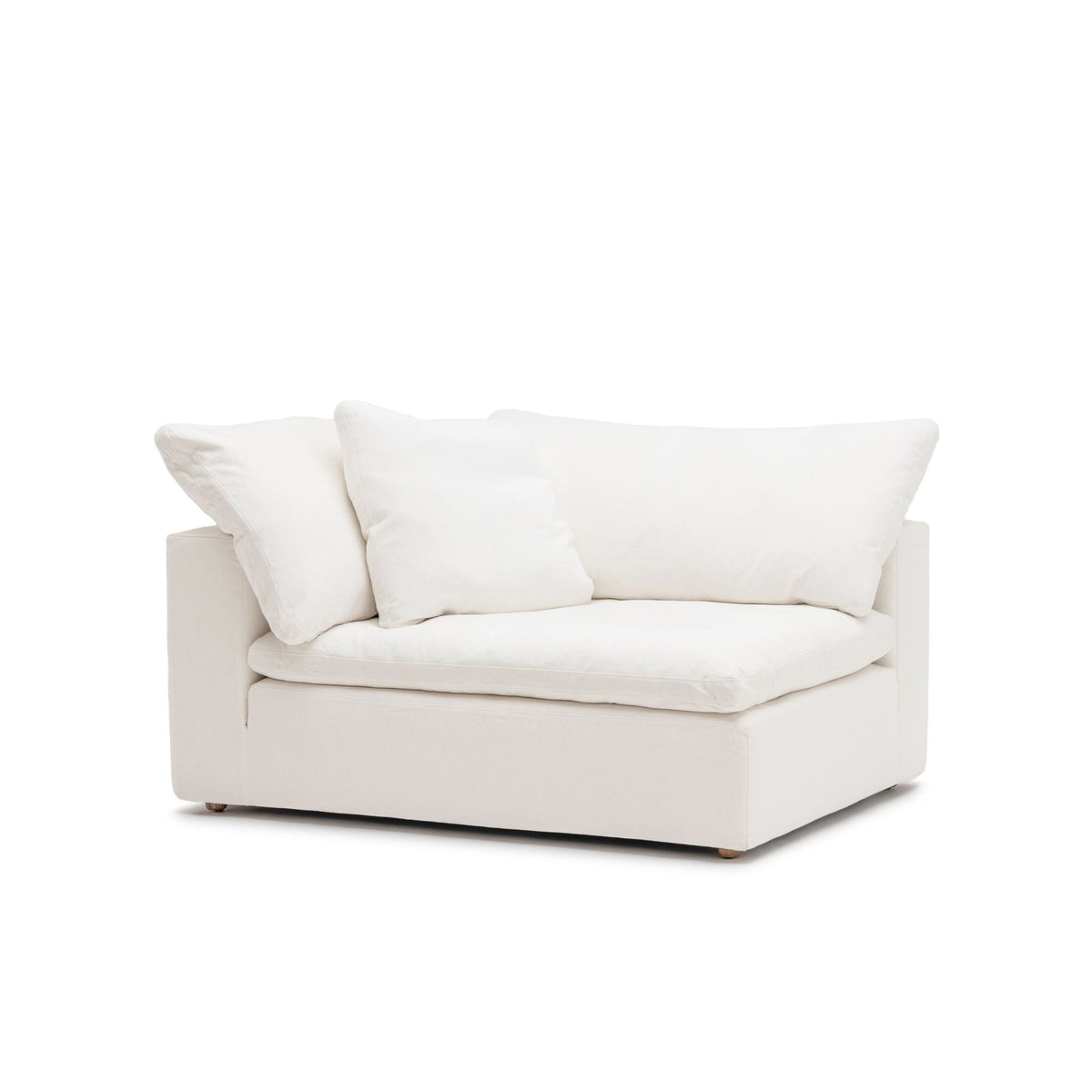 Feather Cloud XL Left Arm - Off White - Modular Sofas Loom Collection Loom Collection Dubai