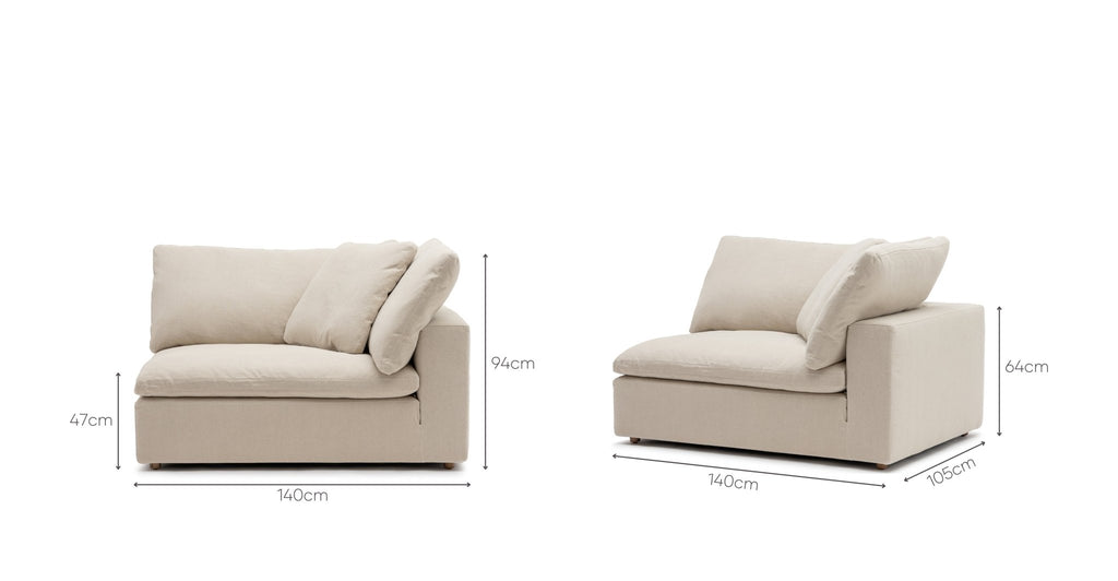 Feather Cloud XL Right Arm - Natural