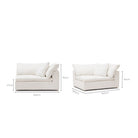 Feather Cloud XL Right Arm - Off White - Modular Sofas Loom Collection Loom Collection Dubai