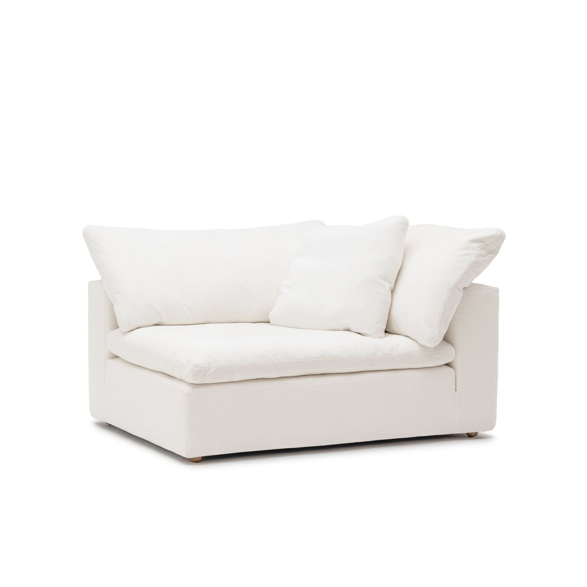 Feather Cloud XL Right Arm - Off White - Modular Sofas Loom Collection Loom Collection Dubai