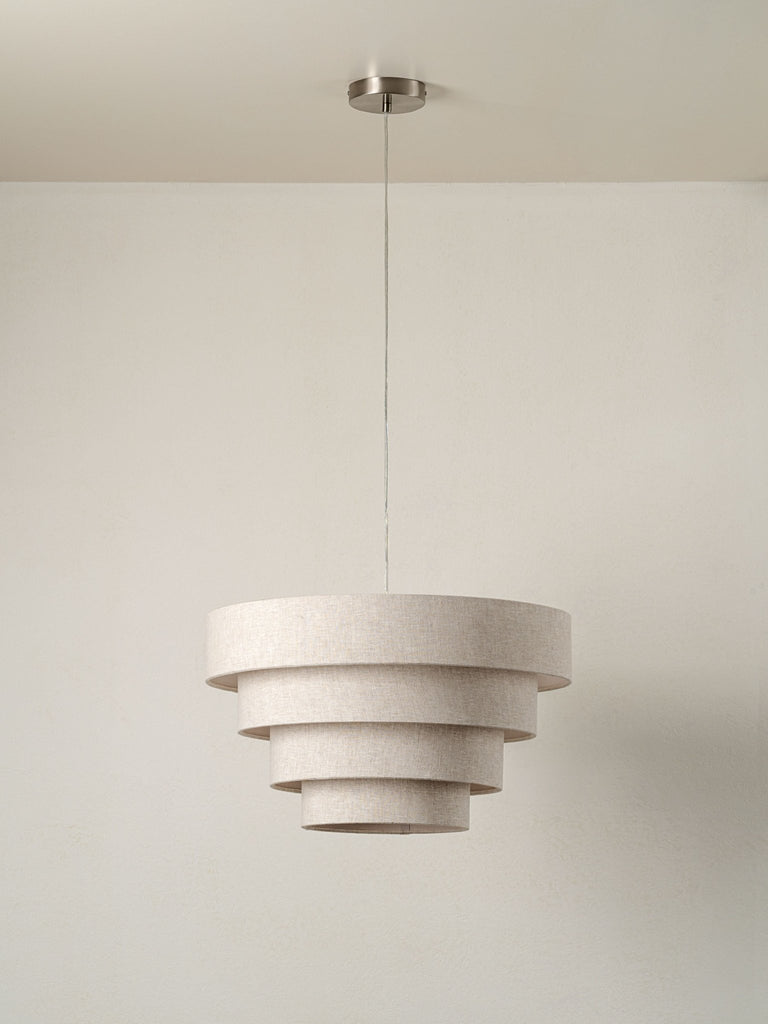Fia - Tiered Linen Lampshade - Loom Collection