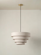 Fia - Tiered Linen Lampshade - Ceiling Lights Lights & Lamps Loom Collection Dubai