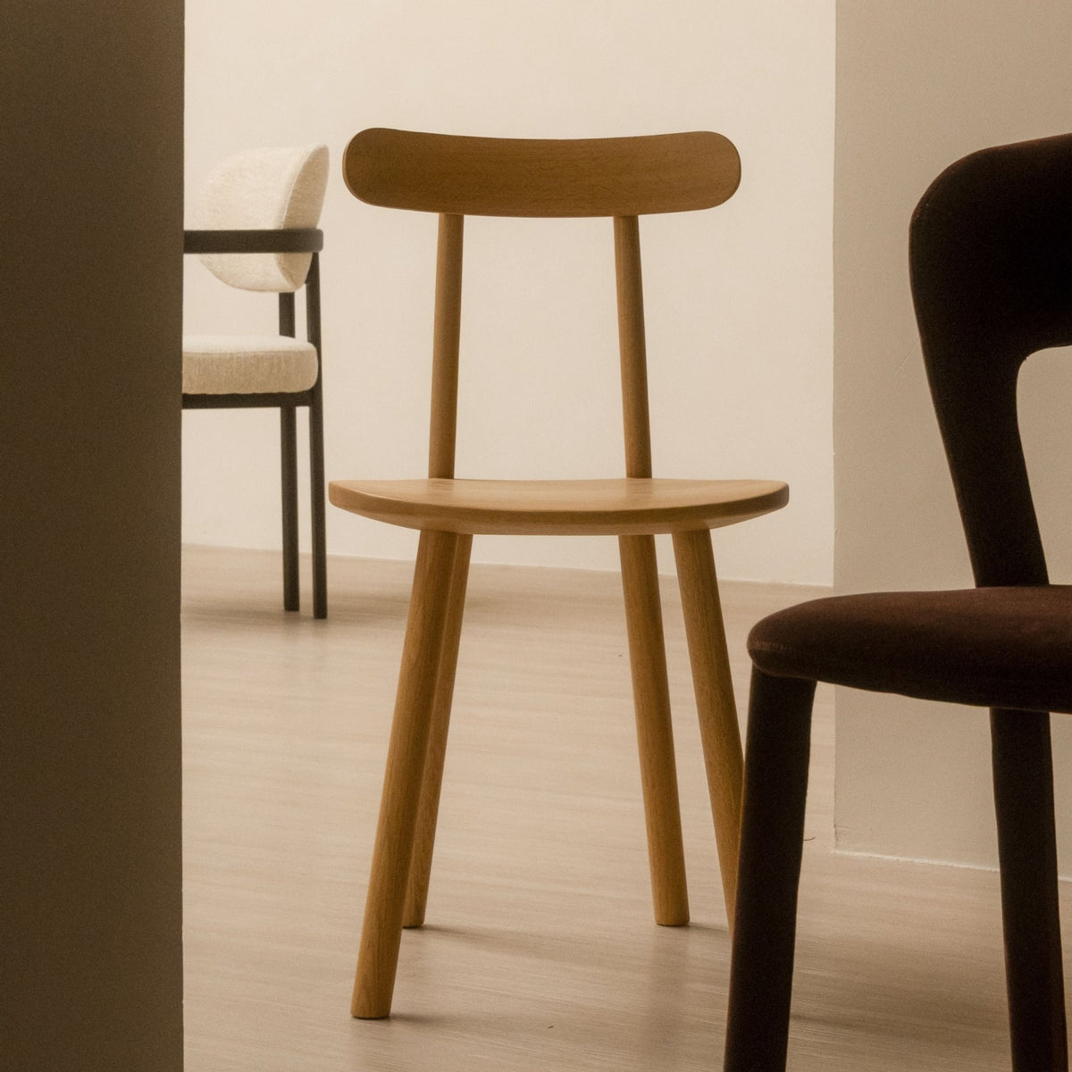 Figura Chair - Light Oak - Dining Chairs Tolv Loom Collection Dubai