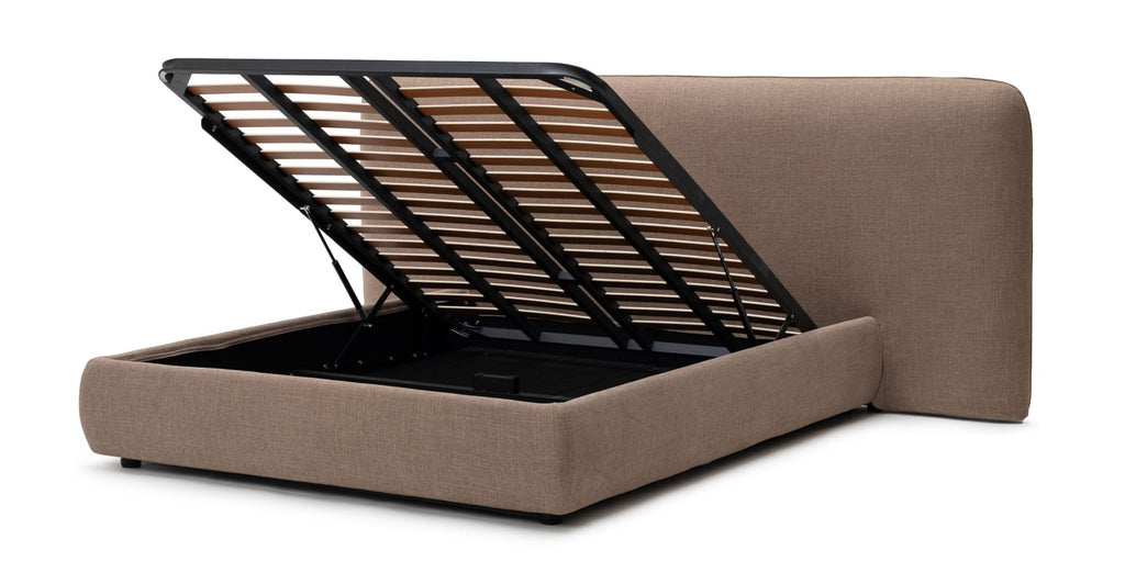 Finley Bed With Storage - Caramel - Beds Loom Collection Loom Collection Dubai