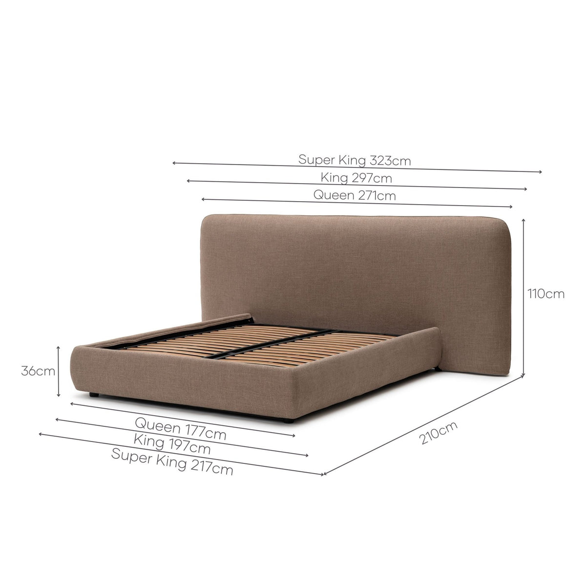 Finley Bed With Storage - Caramel - Beds Loom Collection Loom Collection Dubai