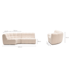 Fitzroy Sofa - Cream - Sectional Sofas Loom Collection Loom Collection Dubai