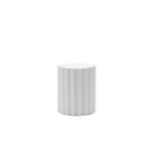 Flute Stool - Chalk - Side Tables Loom Collection Loom Collection Dubai