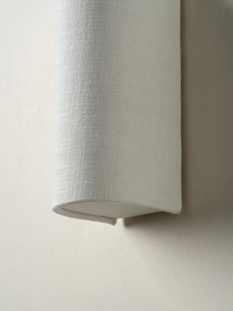 Folia - Natural Linen Single Wall Light - Wall Lights Lights&Lamps Loom Collection Dubai