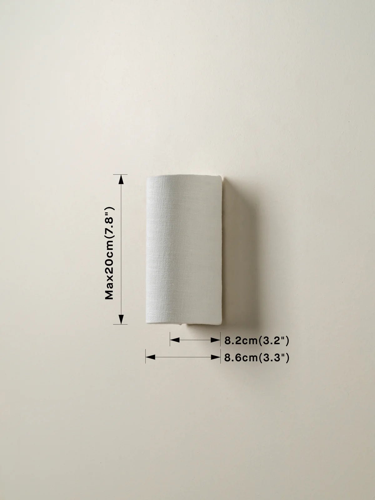 Folia - Natural Linen Single Wall Light - Wall Lights Lights&Lamps Loom Collection Dubai