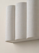 Folia - Scalloped Natural Linen Wall Light