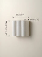 Folia - Scalloped Natural Linen Wall Light