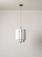Folia - Small Scalloped Natural Linen Pendant - Ceiling Lights Lights&Lamps Loom Collection Dubai