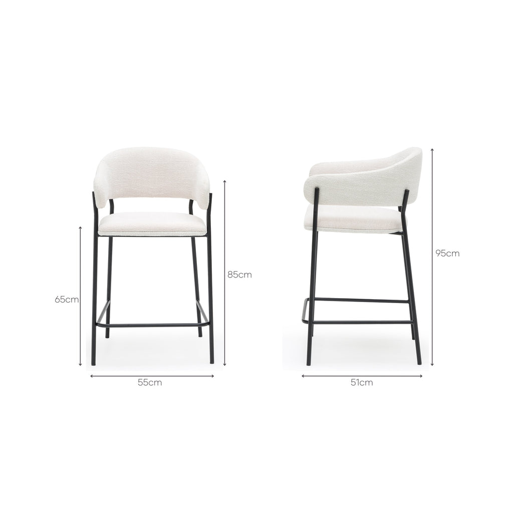 Franco Counter Chair - Ecru - Loom Collection