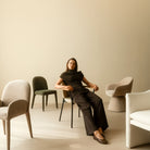 Freya Armchair - Latte - Dining Chairs Loom Collection Loom Collection Dubai