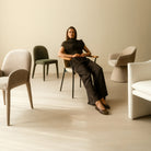 Freya Chair - Olive - Dining Chairs Loom Collection Loom Collection Dubai