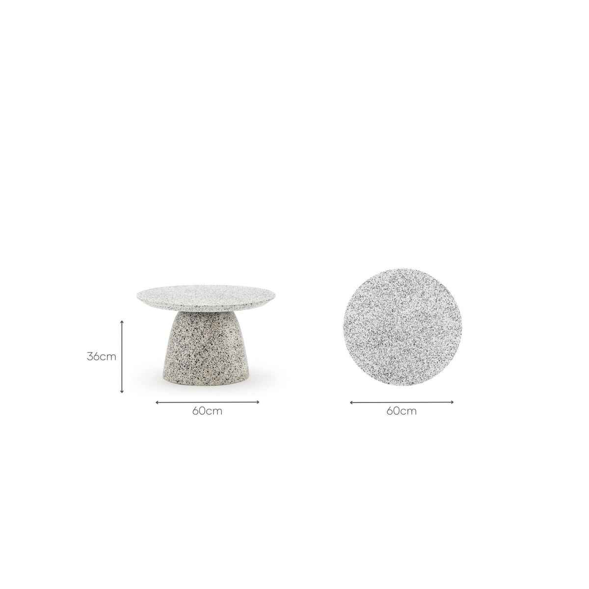 Fungi Short - White - Coffee Tables Tolv Loom Collection Dubai