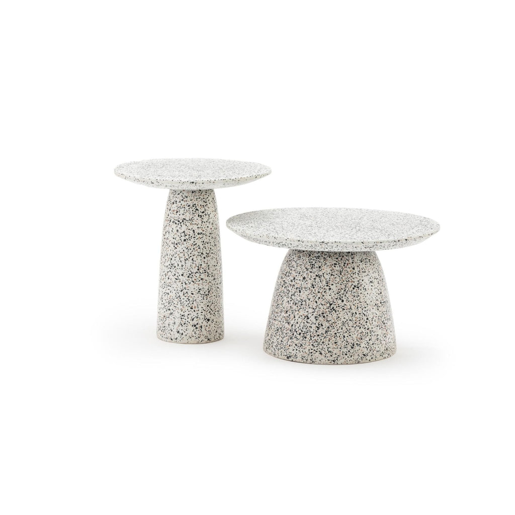 Fungi Tall - White - Side Tables Tolv Loom Collection Dubai