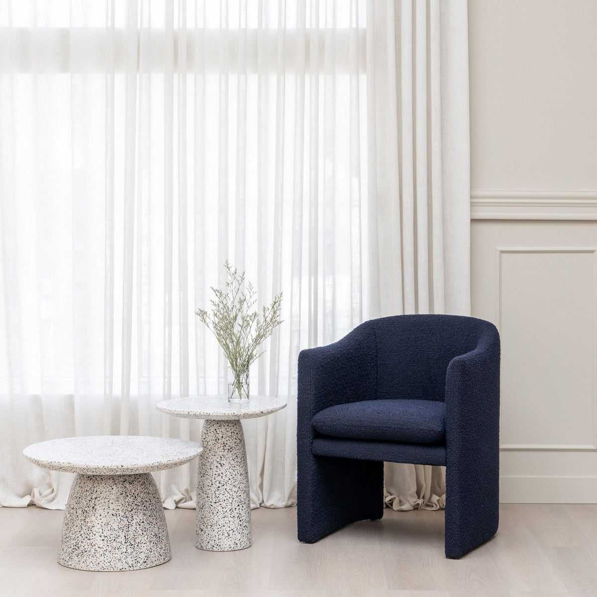 Fungi Tall - White - Side Tables Tolv Loom Collection Dubai
