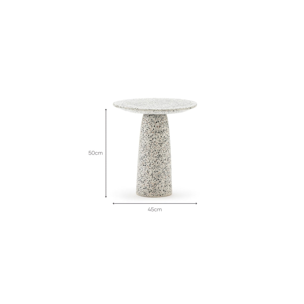 Fungi Tall - White - Side Tables Tolv Loom Collection Dubai