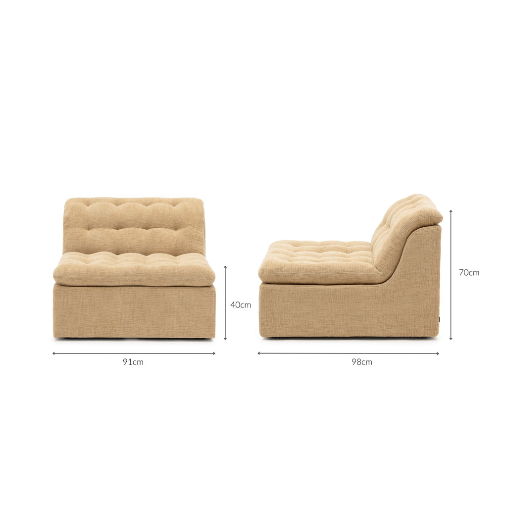 Furrow Armless - Sherpa Toffee