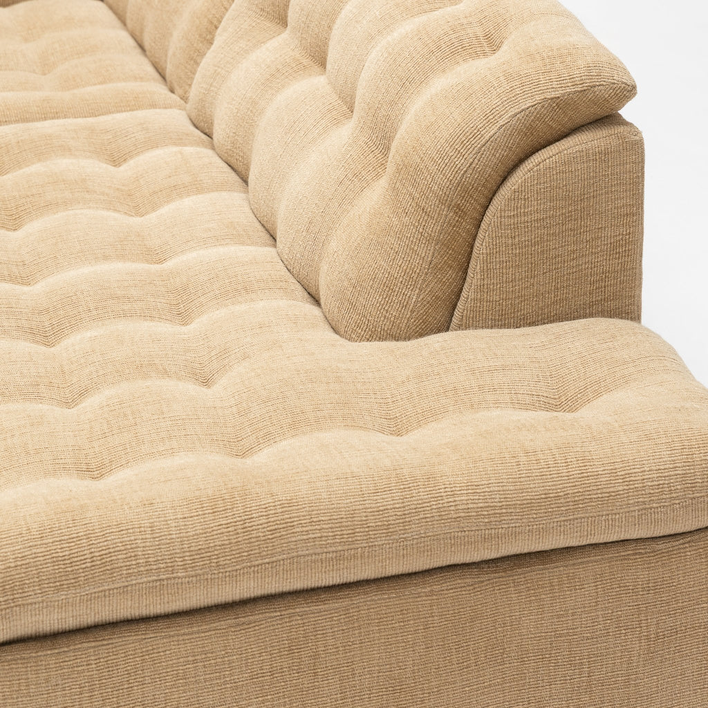 Furrow Corner Open End Sofa - Sherpa Toffee - Modular Sofas Natadora Loom Collection Dubai