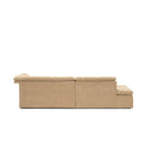 Furrow Open End Sofa - Sherpa Toffee - Sofas Natadora Loom Collection Dubai