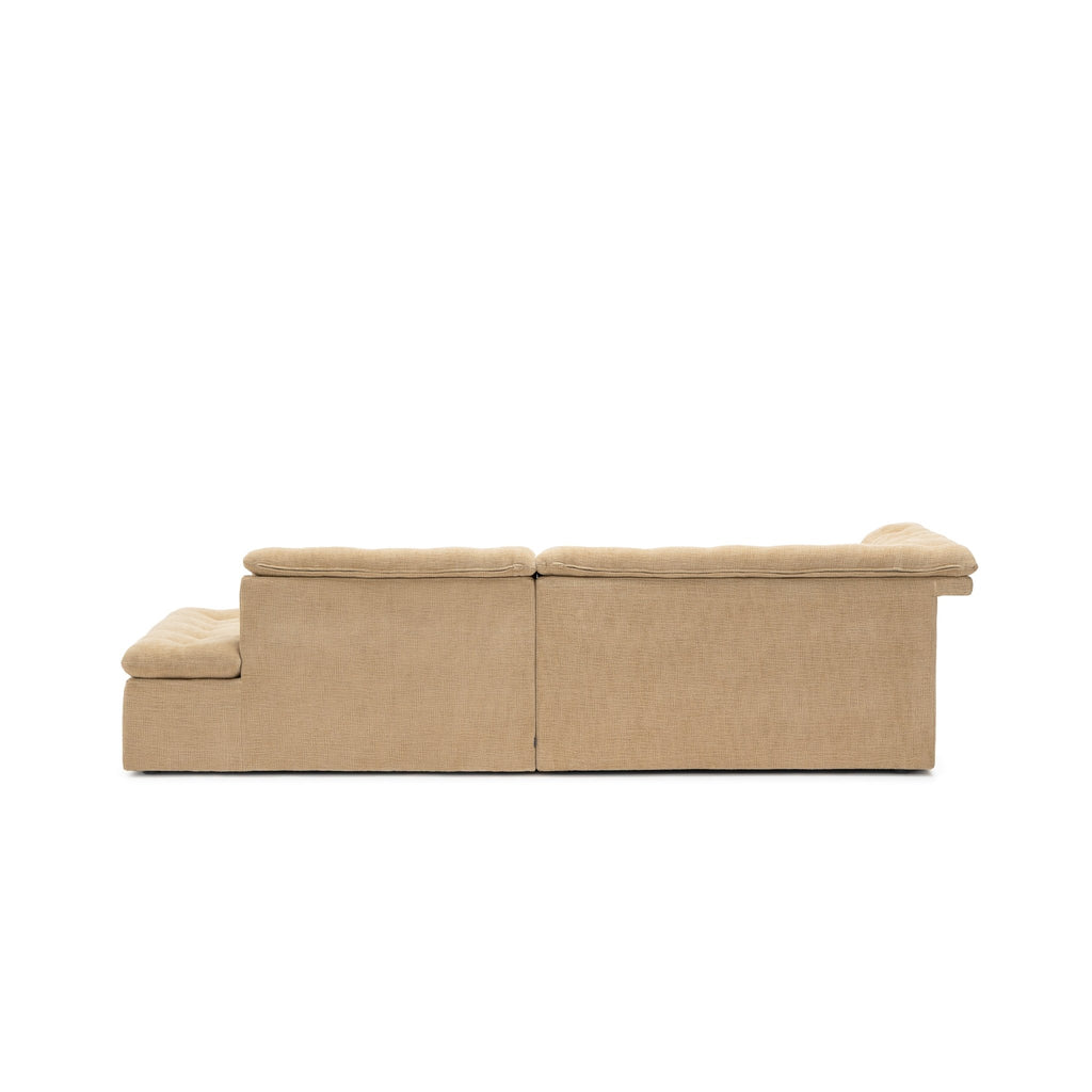 Furrow Open End Sofa - Sherpa Toffee - Sofas Natadora Loom Collection Dubai