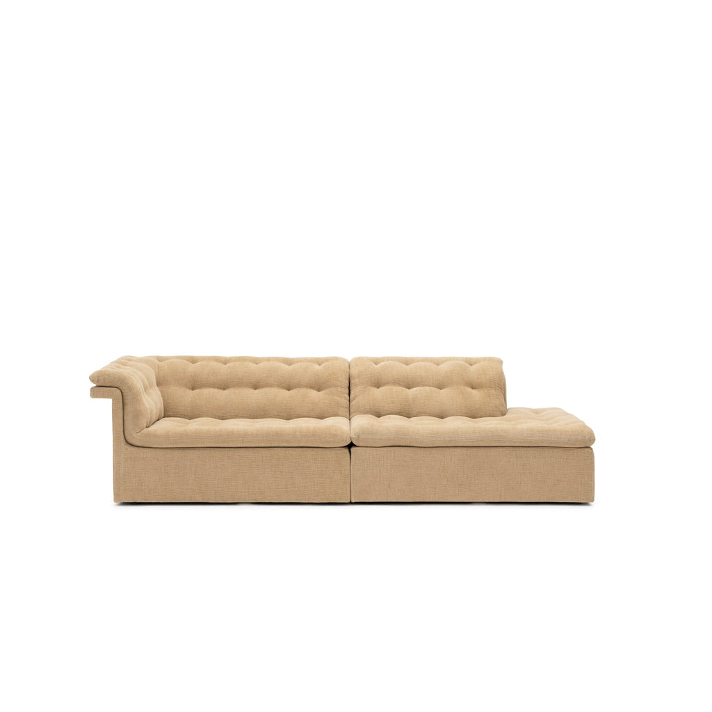Furrow Open End Sofa - Sherpa Toffee - Sofas Natadora Loom Collection Dubai