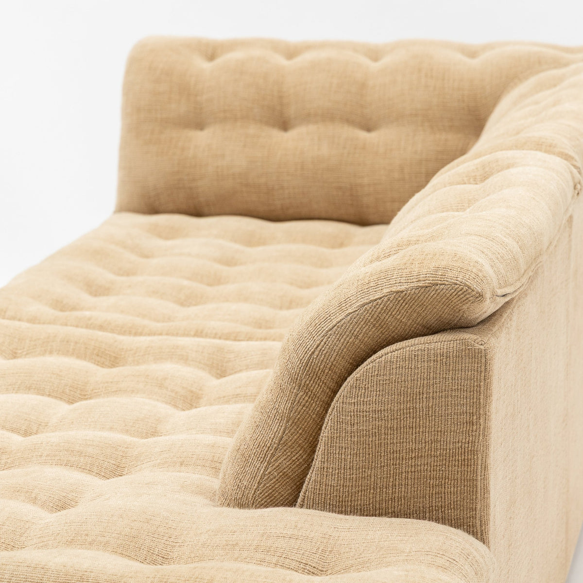 Furrow Open End Sofa - Sherpa Toffee - Sofas Natadora Loom Collection Dubai