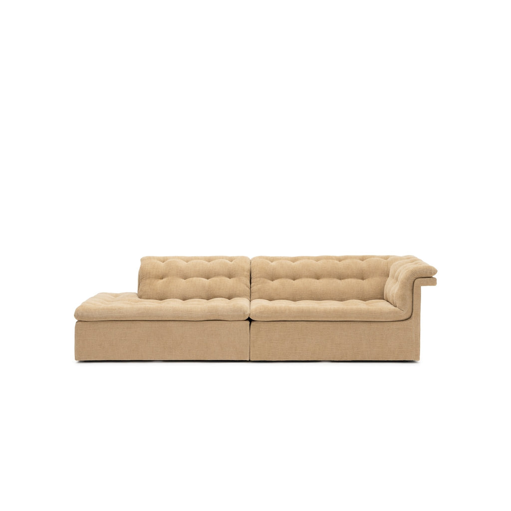 Furrow Open End Sofa - Sherpa Toffee - Sofas Natadora Loom Collection Dubai