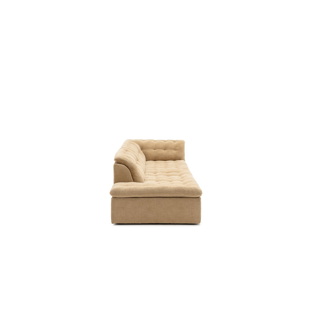 Furrow Open End Sofa - Sherpa Toffee - Sofas Natadora Loom Collection Dubai