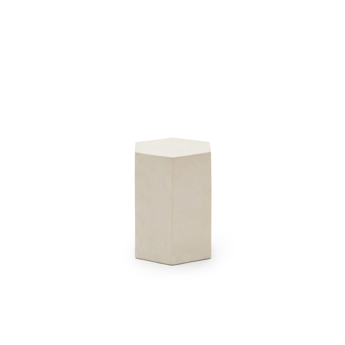 Gabi Stool - Cemento White - Side Tables Loom Collection Loom Collection Dubai