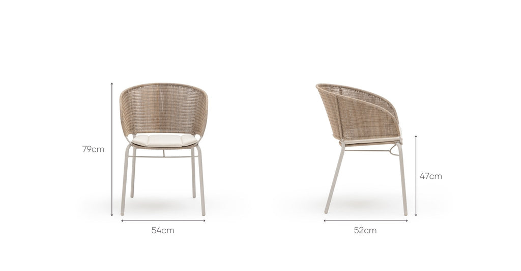 Gaia - Dining Armchair - Linen - Loom Collection