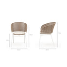 Gaia Dining Armchair - Linen - Outdoor Dining chairs Loom Collection Loom Collection Dubai