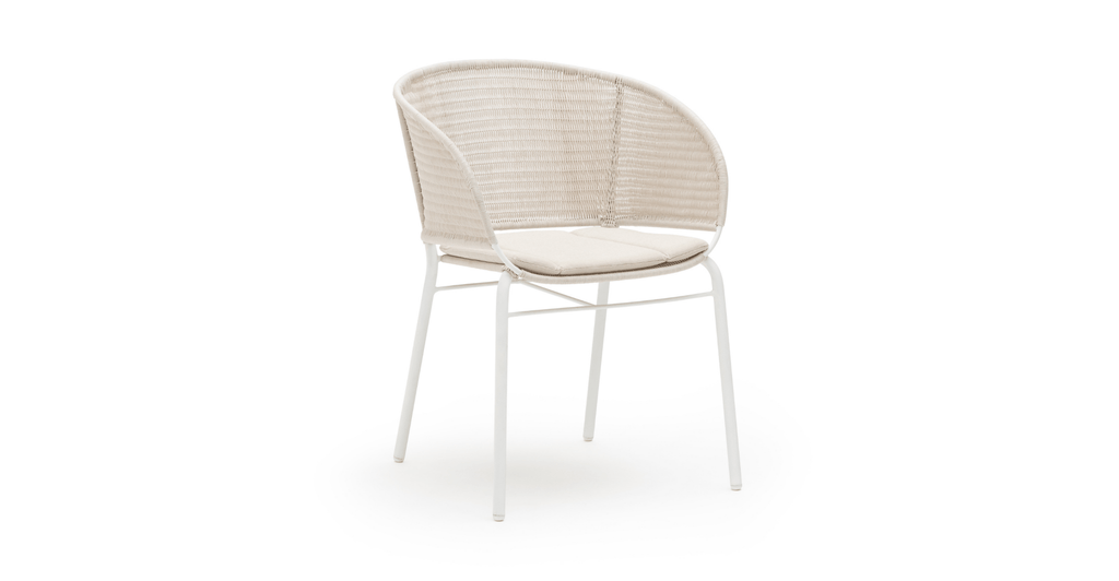 Gaia - Dining Armchair - Stonewhite - Loom Collection