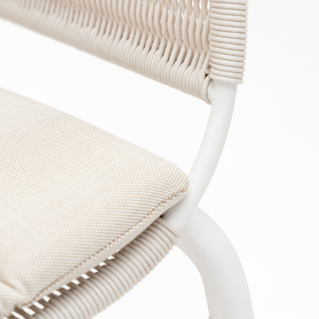 Gaia Dining Armchair - Stonewhite - Loom Collection