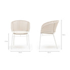 Gaia Dining Armchair - Stonewhite