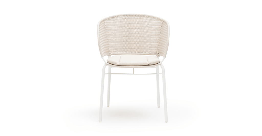 Gaia - Dining Armchair - Stonewhite - Loom Collection