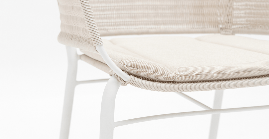 Gaia - Dining Armchair - Stonewhite - Loom Collection