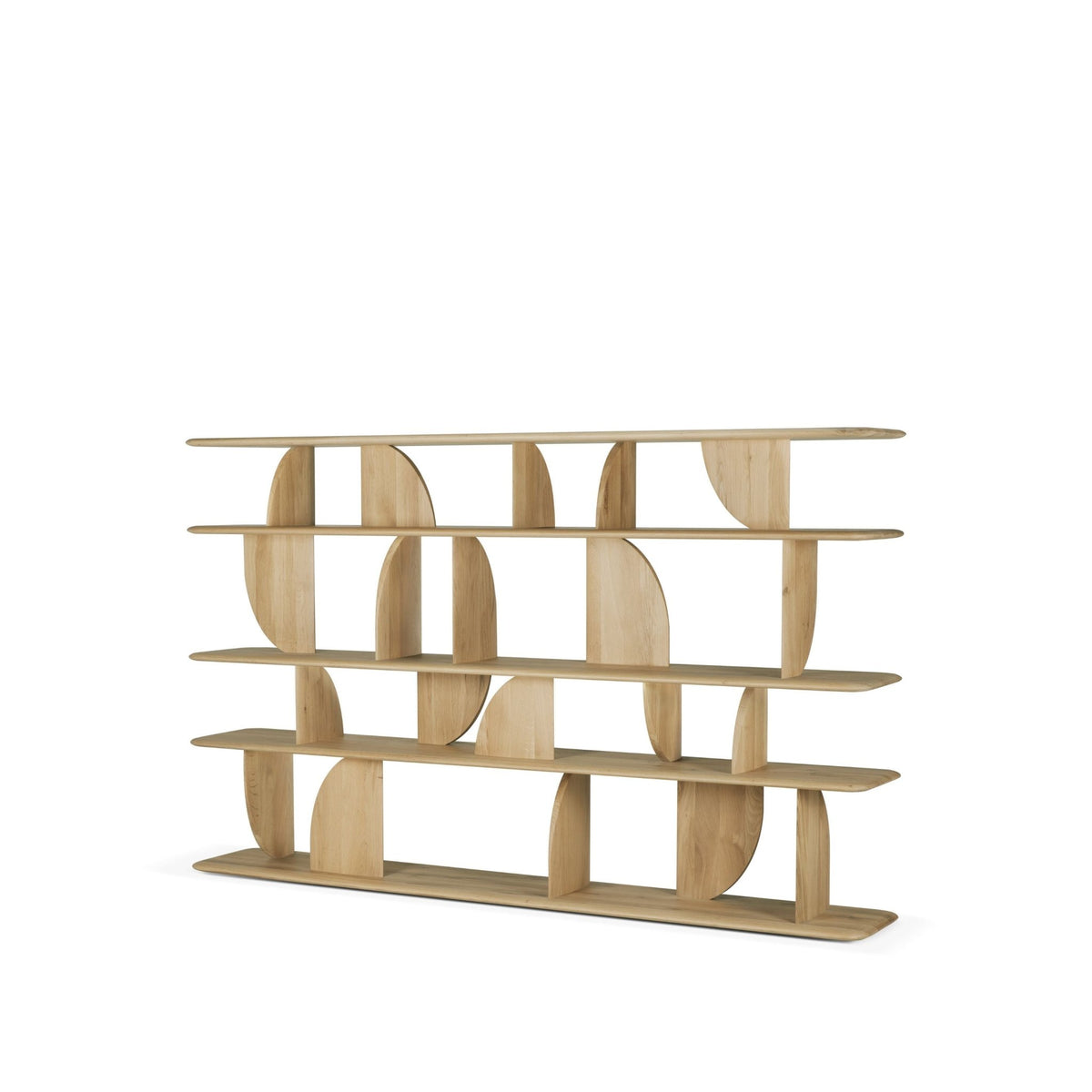 Geometric Rack - Oak - Shelving Ethnicraft Loom Collection Dubai