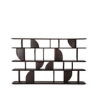 Geometric Rack - Varnished Teak - Dark Brown - Shelving Ethnicraft Loom Collection Dubai
