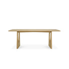 Geometric Rectangular Dining Table - Oak